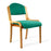 Beech Framed Stackable Side Chair with Upholstered and Padded Seat and Backrest - Wine