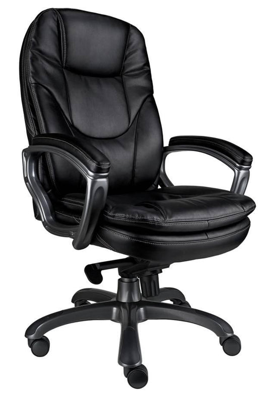 Luxurious High Back Leather Executive Chair - Black 