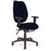 Ergonomic High Back Multi-Functional Synchronous Operator Chair with Adjustable Arms - Blue