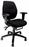 Ergonomic Medium Back Multi-Functional Synchronous Operator Chair with Adjustable Arms - Black