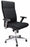 High Back Synchro Executive Armchair with Adjustable Arms And Chrome Base - Black