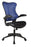 Executive Medium Back Mesh Chair with AIRFLOW Fabric on the Seat - Black