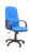 High Back Executive Armchair with Fan Stitch Design and Sculptured Back - Blue