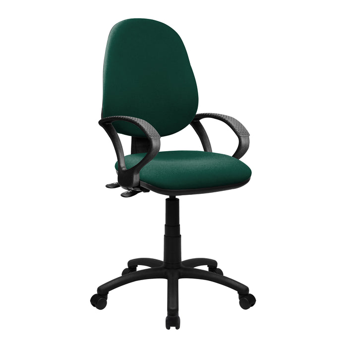 COLLINS 300 Medium Back Ergonomic Task Operator Office Chair with Fixed Arms