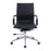 AURORA Contemporary Medium Back Bonded Leather Executive Armchair With Chrome Base