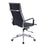 AURORA Contemporary High Back Bonded Leather Executive Armchair With Chrome Base