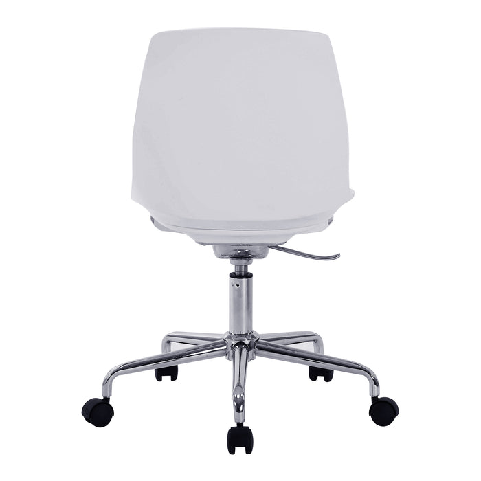 HELIX Designer White Shell Swivel Chair