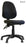 Medium Back Synchronous Operator Chair - Triple Lever - Black