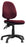 Medium Back Synchronous Operator Chair - Triple Lever with Fixed Arms - Black